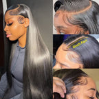 Straight Wigs 13x6 Front 180% Density Pre-Plucked Virgin Human Hair