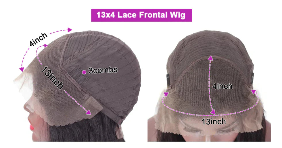 8A Body Wave Wigs 13x4 Lace Front 130% density