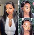 Straight Wigs 13x4 Lace Front 150% Density Pre-Plucked Virgin Human Hair