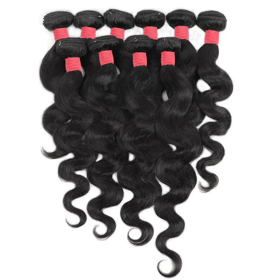 10 Bundles Deal - Wholesale human hair bundles- 10A Indian Virgin Hair (Varied Length 18"-28") Straight/Body/Deep