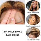 Straight Highlight Honey Blonde 13*4 Wigs