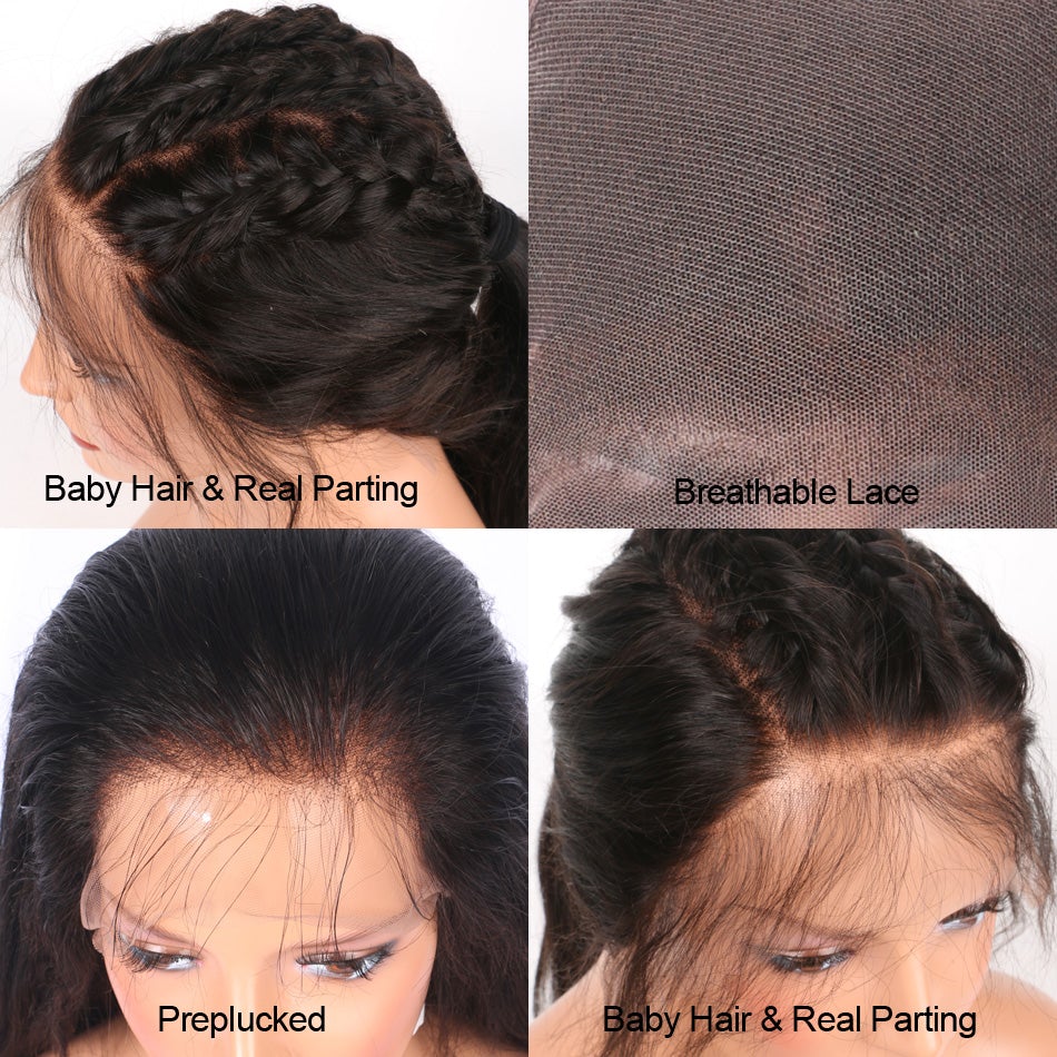 Body Wave Wigs 13x4 Lace Front Pre-Plucked Virgin Human Hair