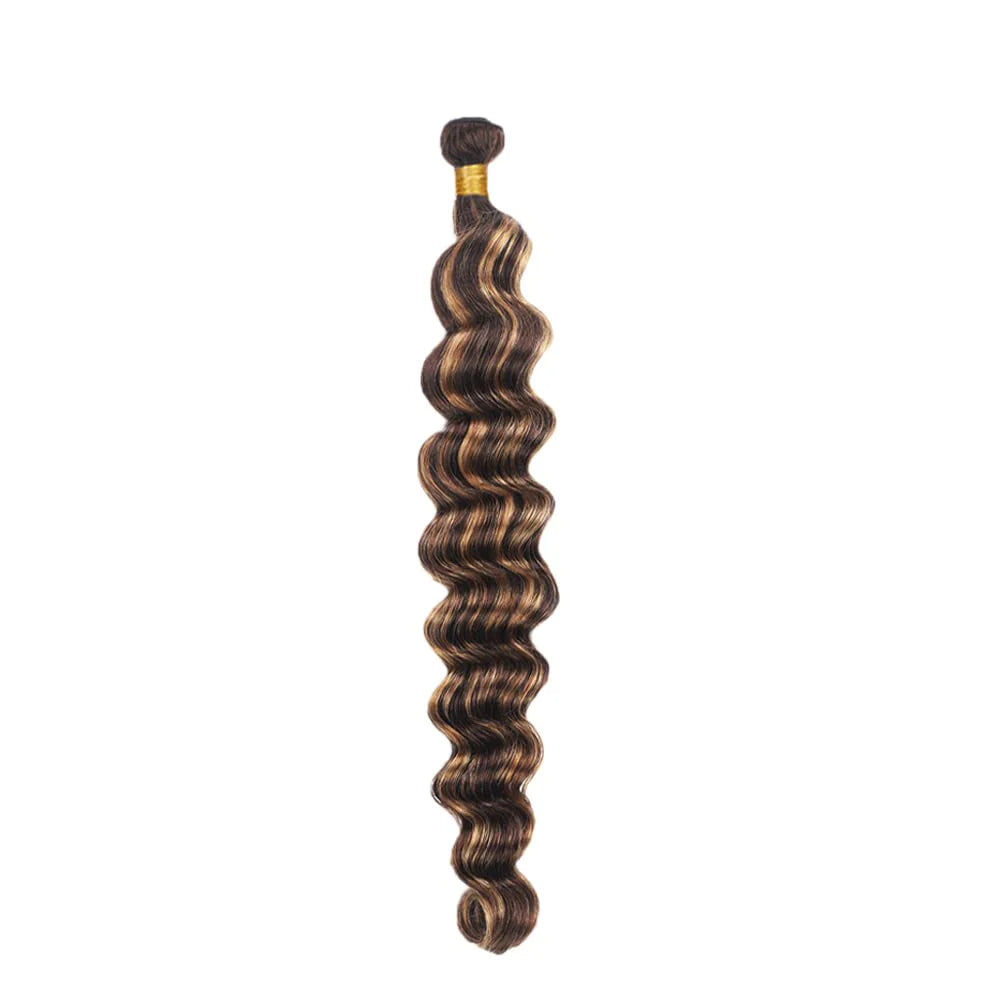 10A Highlight Ombre #P4/27 Deep Wave Virgin Human Hair Bundle
