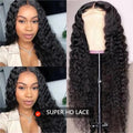 Super HD Lace Deep Wave Wigs 13x4 Front 180% Density Pre-Plucked Virgin Human Hair