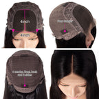 4X4 Lace Closure Straight Wigs Virgin Human Hair