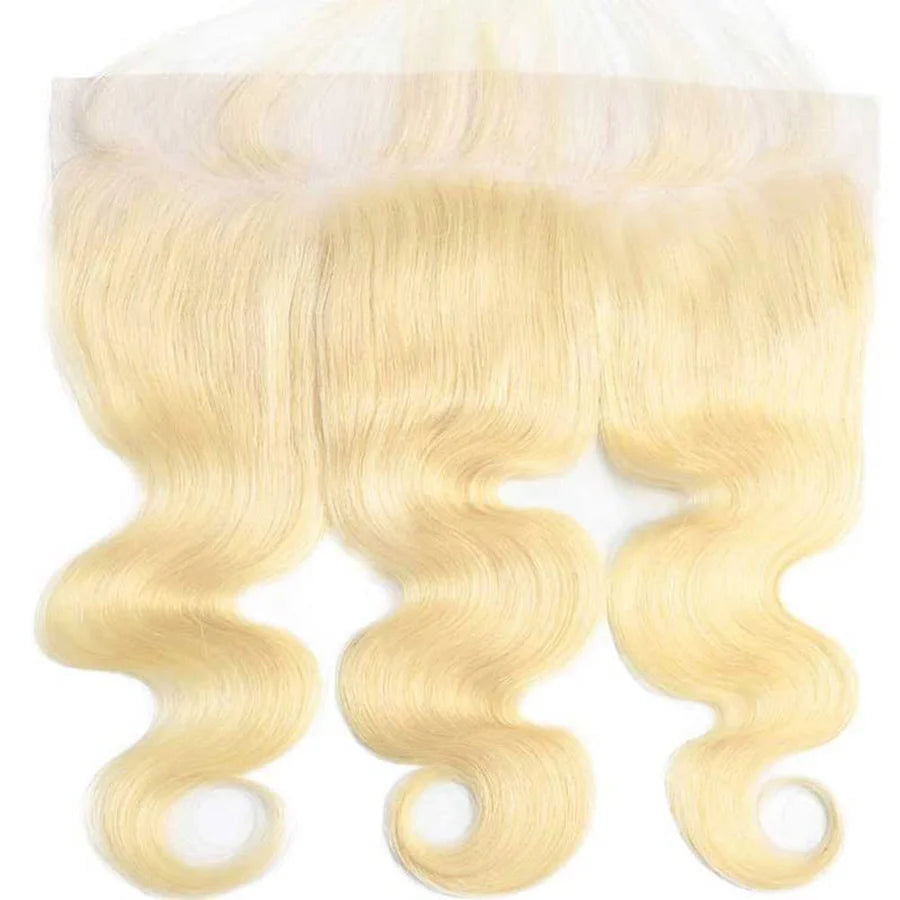 #613 13*4 Bodywave Blonde Human Hair HD Lace Frontal