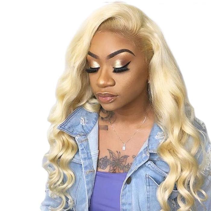 613 Blonde 13x4 HD Lace Front Wigs-Body Wave Human Hair Blonde Wigs