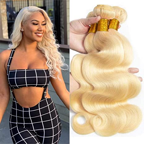 613 Blonde Body Wave Bundle Virgin Human Hair（10A)