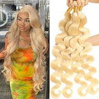 613 Blonde Body Wave Bundle Virgin Human Hair（10A)