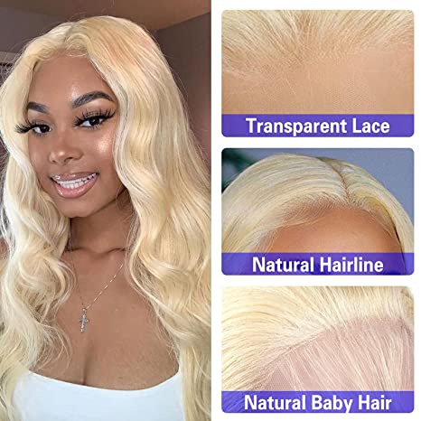 #613 Body wave Blonde HD Lace Closure 4"x4"