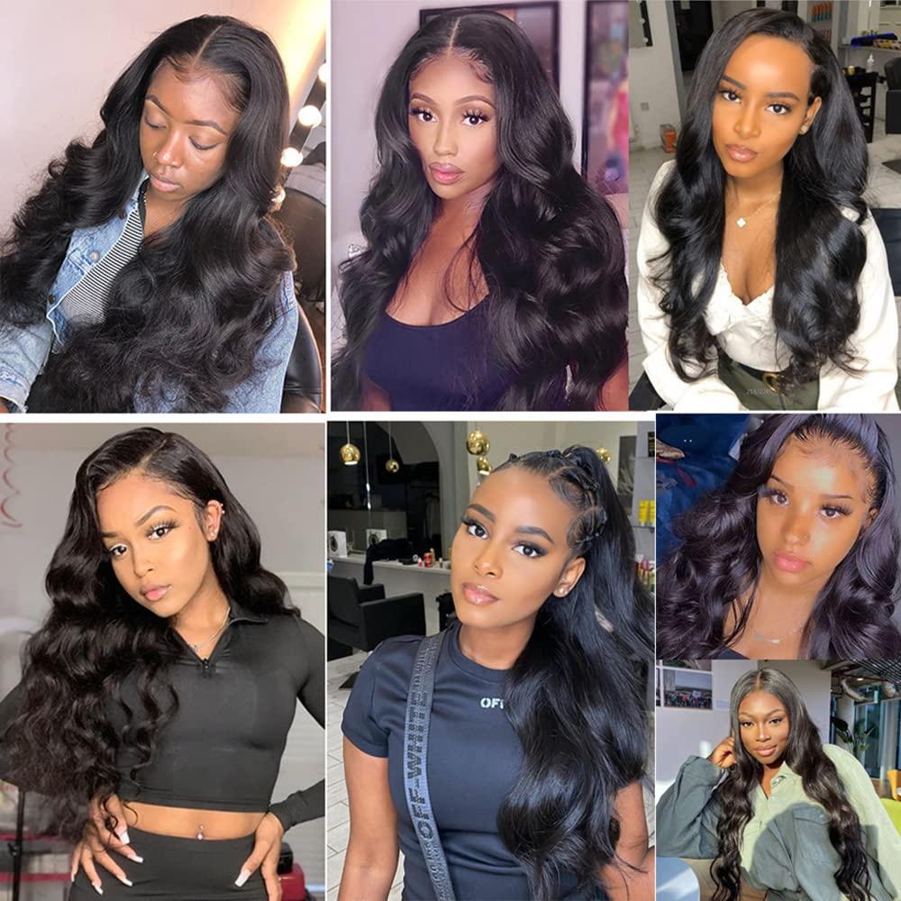 Body Wave Wigs 13x4 Lace Front Pre-Plucked Virgin Human Hair