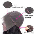 Burmese curly Wigs 13x4 Transparent Lace Front 180% Density Pre-Plucked Virgin Human Hair