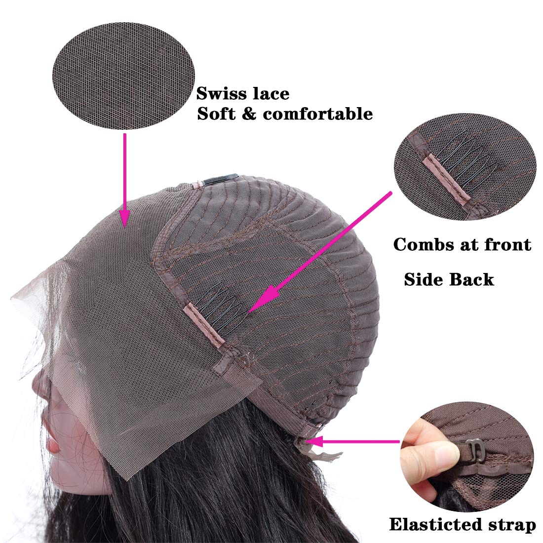 Burmese curly Wigs 13x4 Transparent Lace Front 180% Density Pre-Plucked Virgin Human Hair