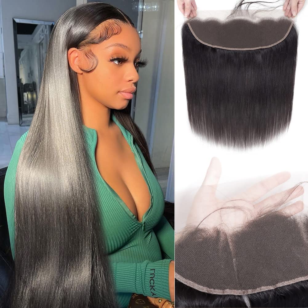 13*4 Straight Human Hair Lace Frontal