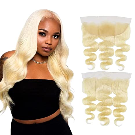 #613 13*4 Bodywave Blonde Human Hair HD Lace Frontal