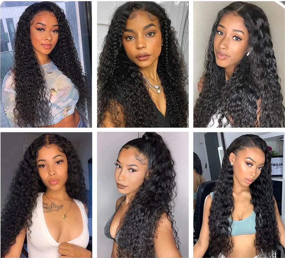 Super HD Lace Deep Wave Wigs 13x4 Front 180% Density Pre-Plucked Virgin Human Hair