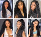 Super HD Lace Deep Wave Wigs 13x4 Front 180% Density Pre-Plucked Virgin Human Hair