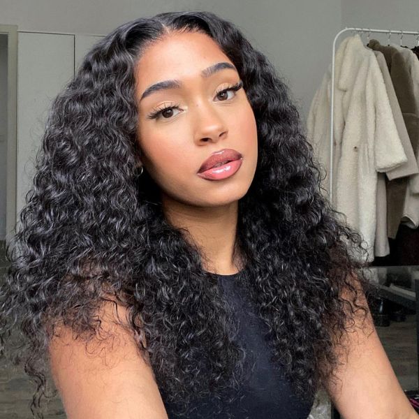 Deep Wave Wigs 13x6 Lace Front 180% Density Pre-Plucked Virgin Human Hair