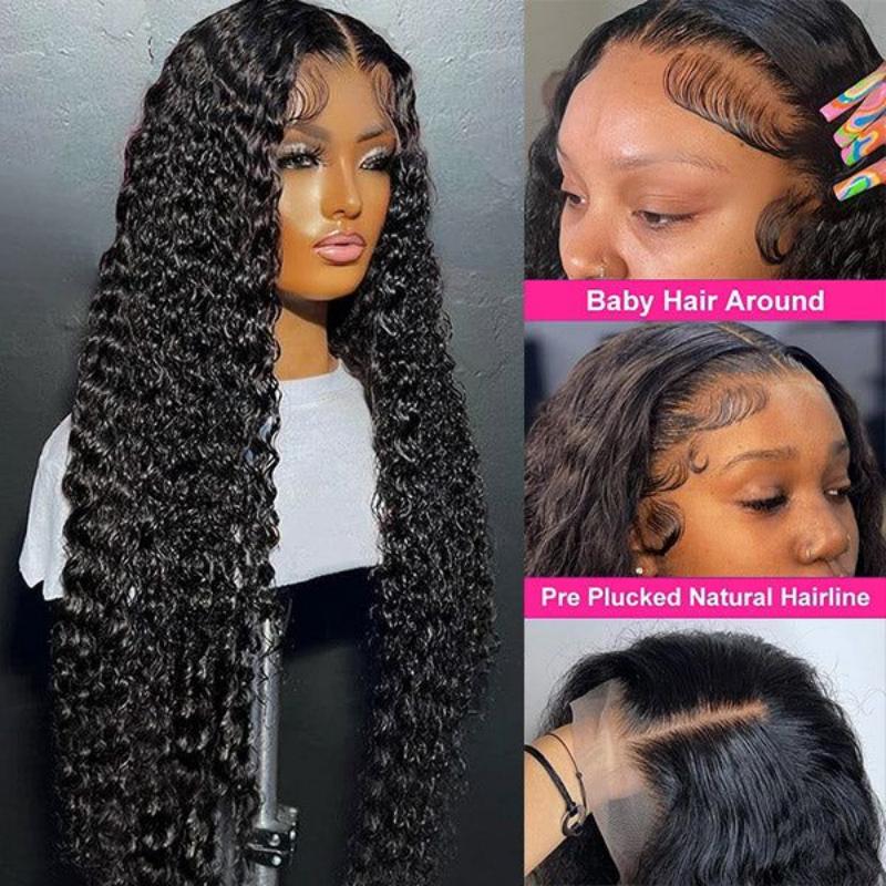 Deep Wave Wigs 13x4 Lace Front 130% density