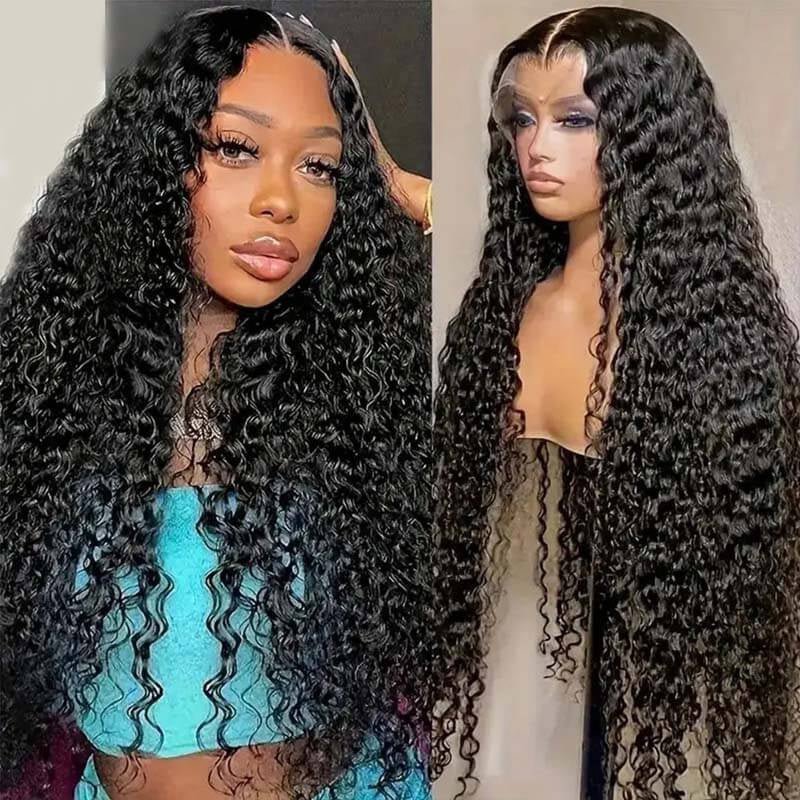 Deep Wave Wigs 13x4 Lace Front 130% density