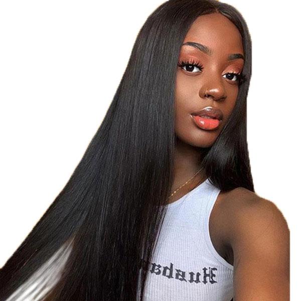 Straight Wigs 13x4 Lace Front 150% Density Pre-Plucked Virgin Human Hair