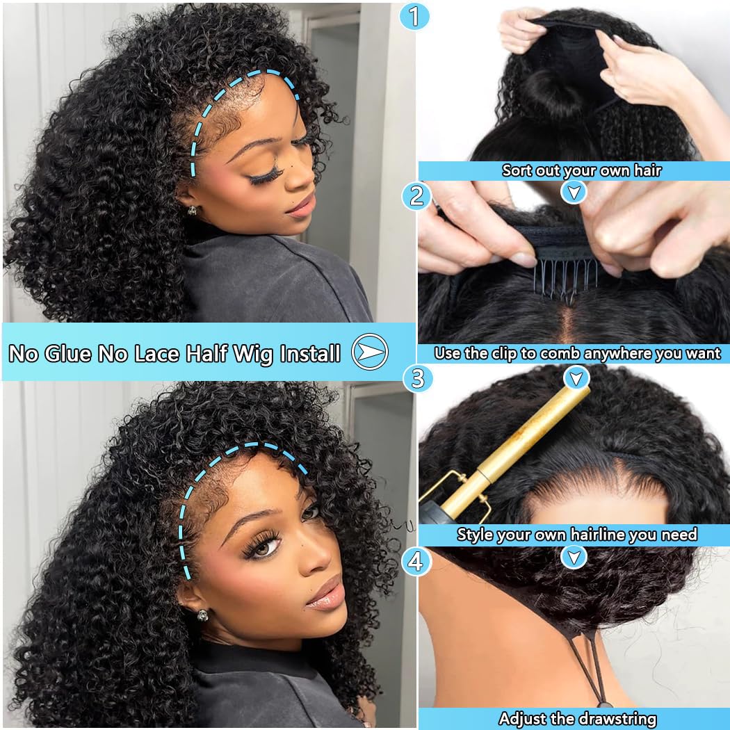 Kinky Curly Half Wigs One Fit All Regular price