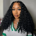 Burmese curly Wigs 13x4 Transparent Lace Front 180% Density Pre-Plucked Virgin Human Hair