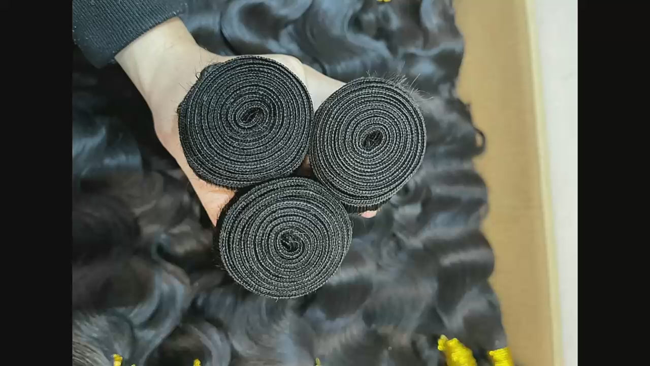 10 Bundles Deal - Wholesale human hair bundles- 10A Indian Virgin Hair (Varied Length 18"-28") Straight/Body/Deep
